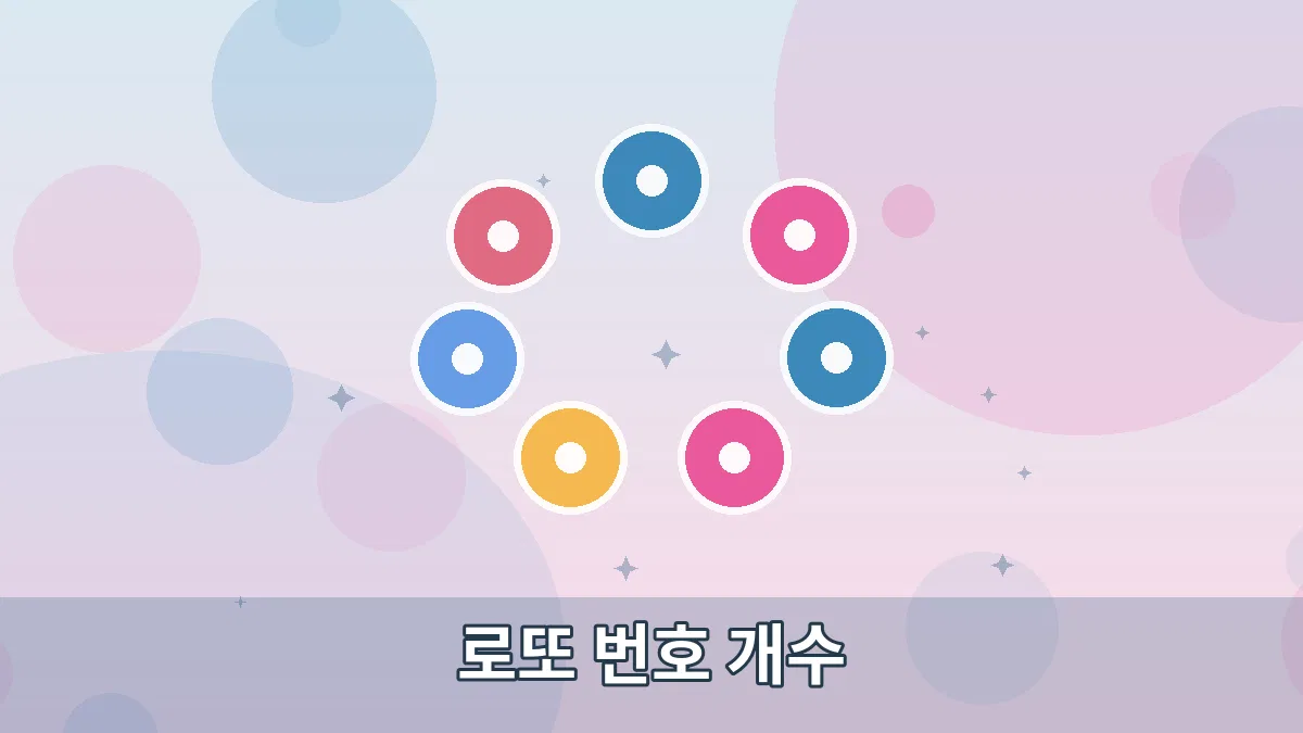 로또 번호 개수 안내 이미지 1